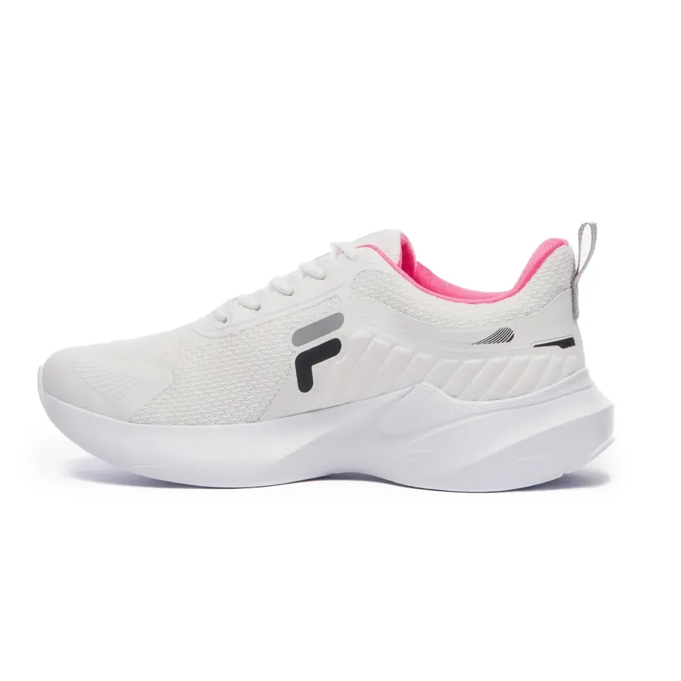 Tênis feminino branco Fila Progress Lite em destaque para ajuste e conforto
